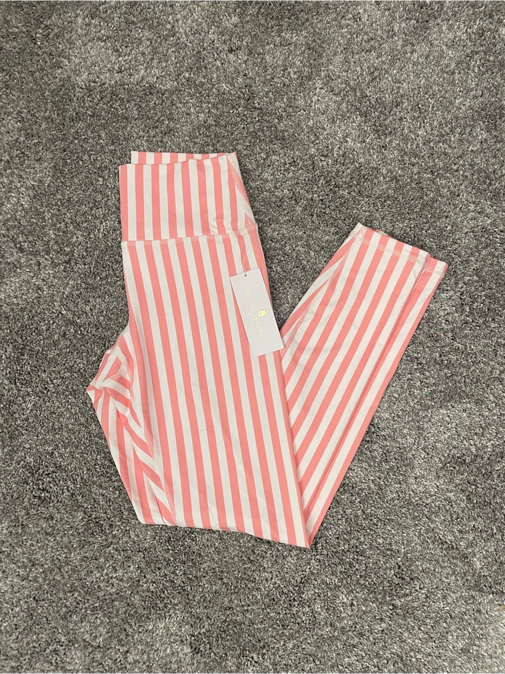 BNWT Spiritual Gangster Pink & White Perfect High Waist Leggings